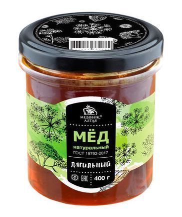 Алтайский мёд натуральный Дягильный (400 г), Медовик Алтая