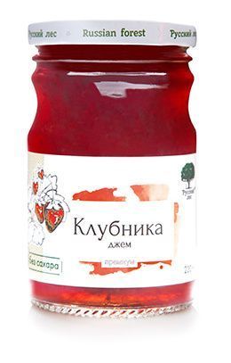 Джем &quot;Клубника&quot; Русский лес (220 г)